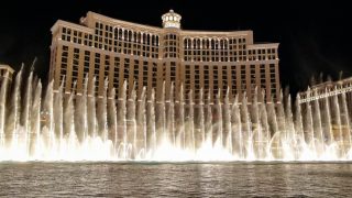 Bellagio fountains in Las Vegas is a great thing to do in Las Vegas for couples and one of the best hotels in Vegas for couples