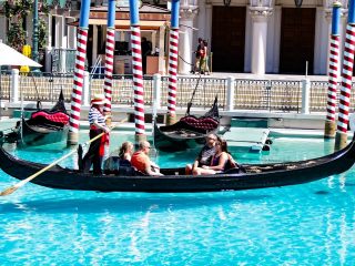 Gondolas at the Venetian Hotel in Las Vegas is guaranteed to be a romantic thing to do in Las Vegas!